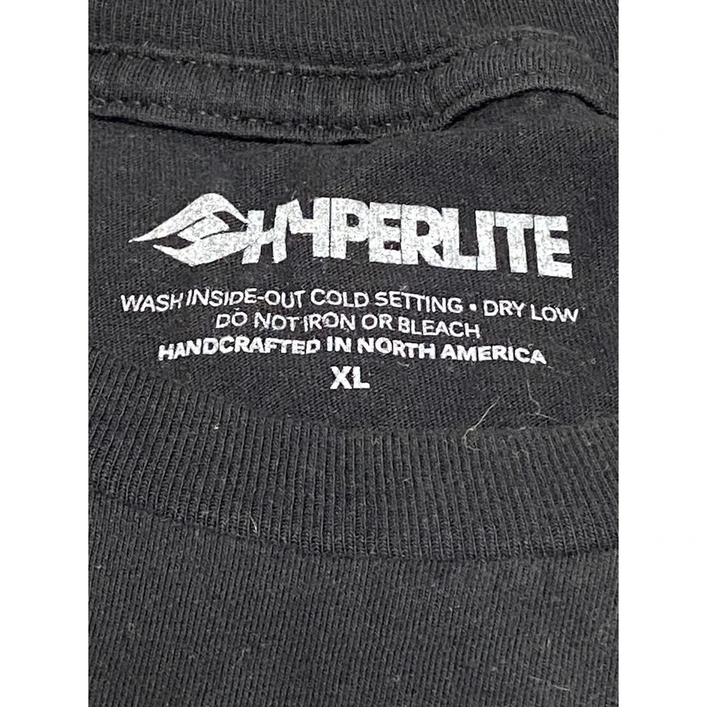 Hyperlite Mens XL Black Purple Skull Graphic‎ T-Shirt Short Sleeve Punk Skater